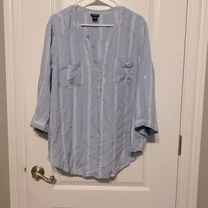 Torrid baby blue blouse